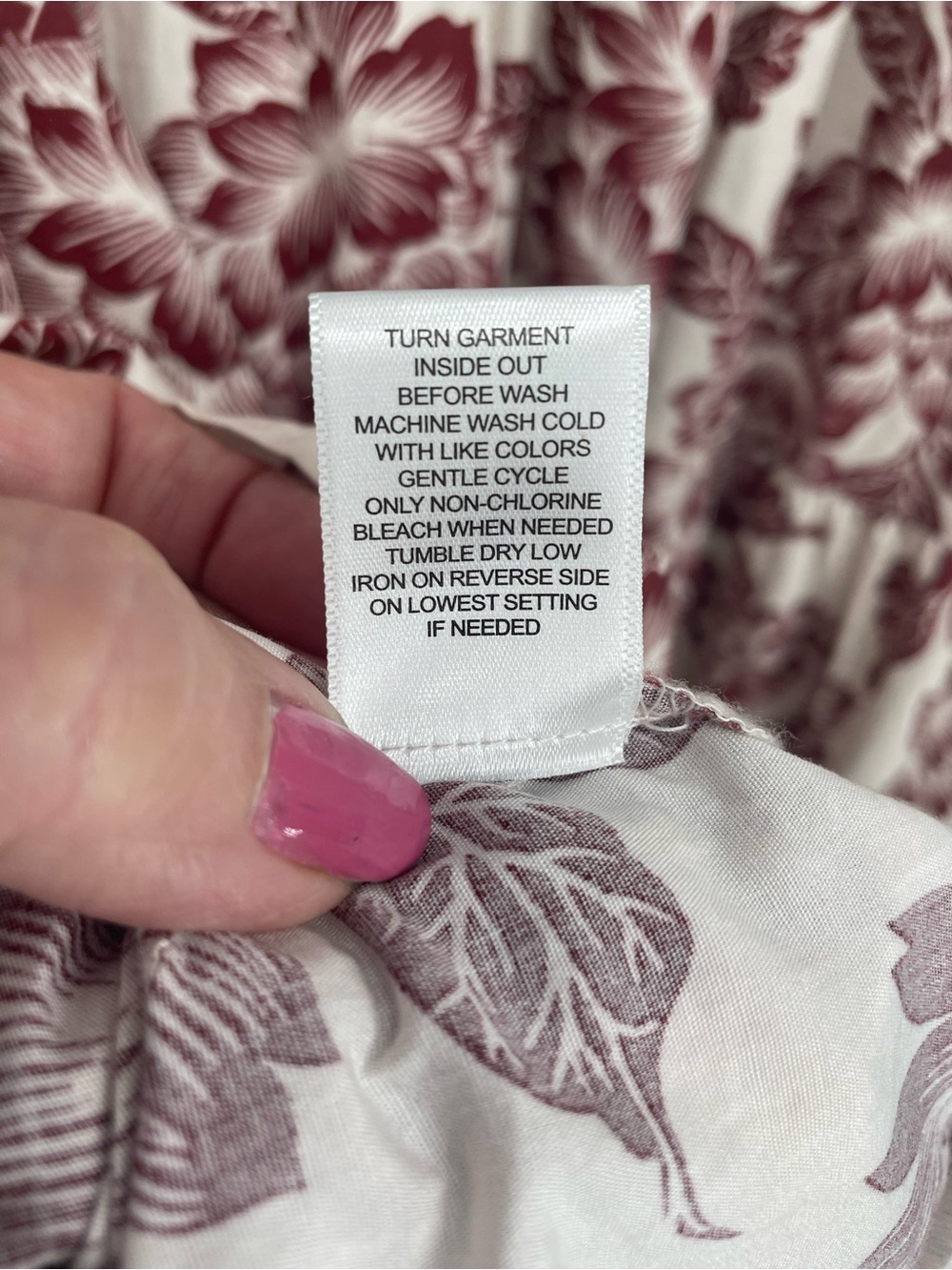 Kate & Sam Floral Midi Dress Size Large Cotton Cottagecore Boho Cream Red - Picture 8 of 9